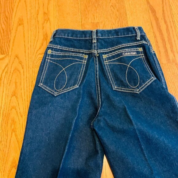 Vintage Calvin Klein Deadstock Denim Blue Jeans Women’s Made In USA NEW 60s 70s - Picture 10 of 13